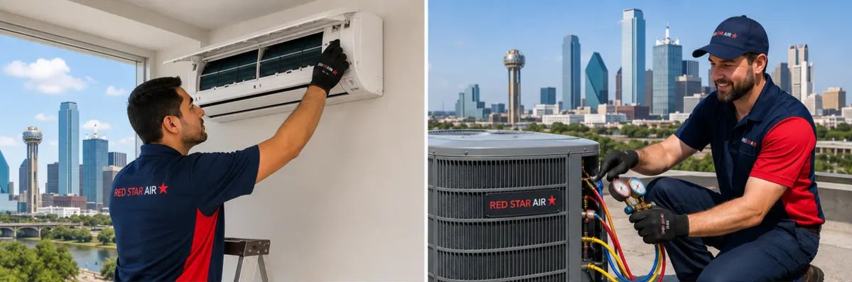 Professional HVAC AC Servicemen
